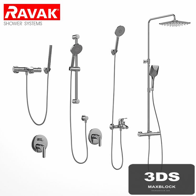 Bath and shower faucets Ravak set 07