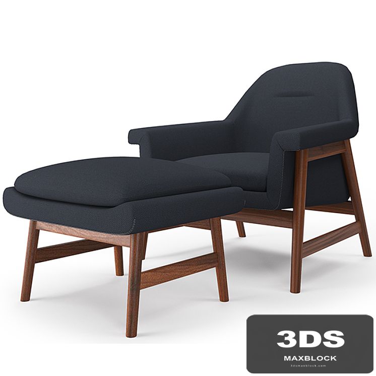 Theo Show Wood Chair - Ottoman - westelm