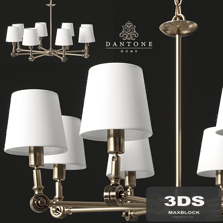 Dantone Home _ Chandelier Kingston with 8 light bulbs