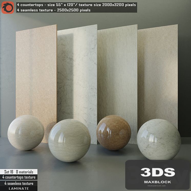 Laminate countertops & Seamless texture Set 16