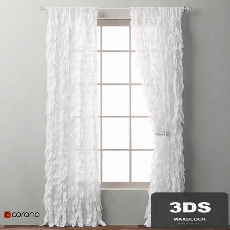 RH / CASCADING TULLE DRAPERY PANEL_2