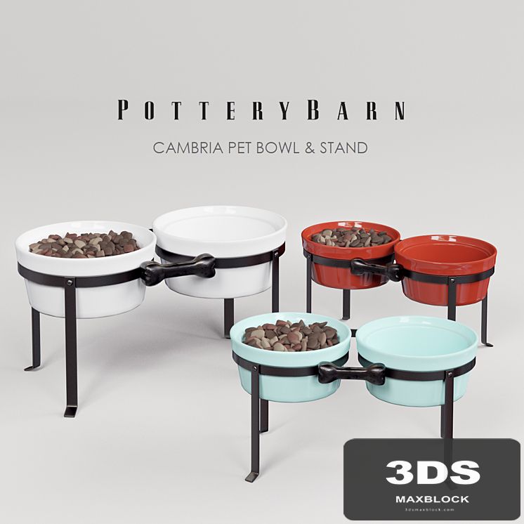 Cambria Pet Bowl &amp; Stand