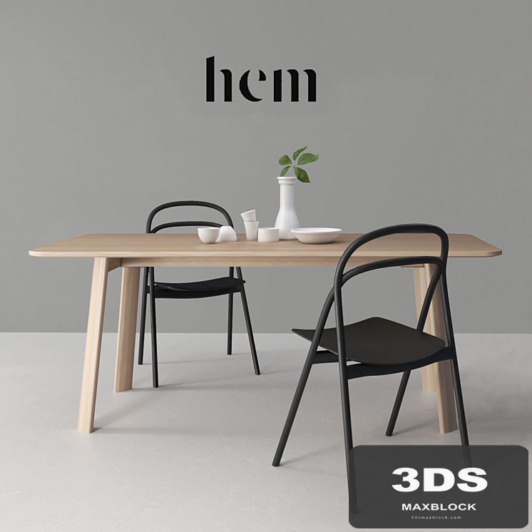 HEM set Udon Chair & Alle Table
