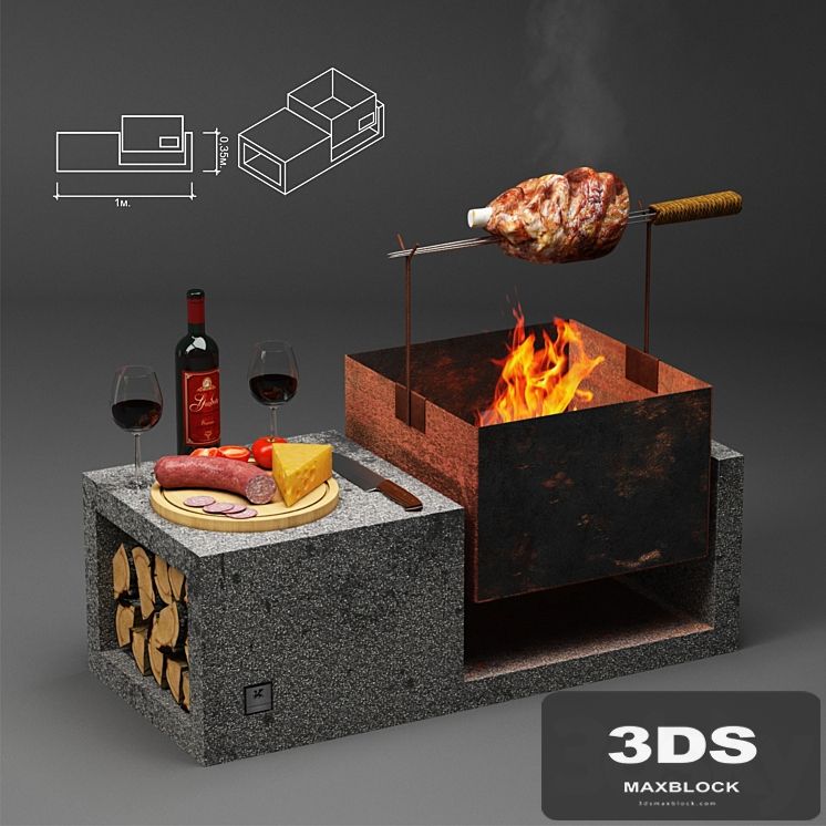 Modern brazier - PRISMA | Materialitica
