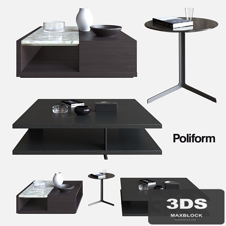 POLIFORM COFFEE TABLES BRISTOL & CLASS & BABA