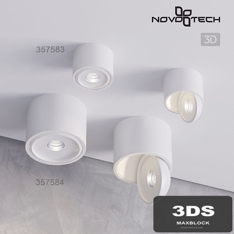 The overhead luminaire NOVOTECH 357583, 357584 GESSO