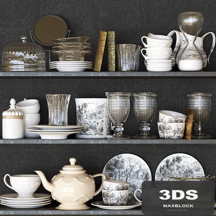 Collection of tableware and kitchen accessories