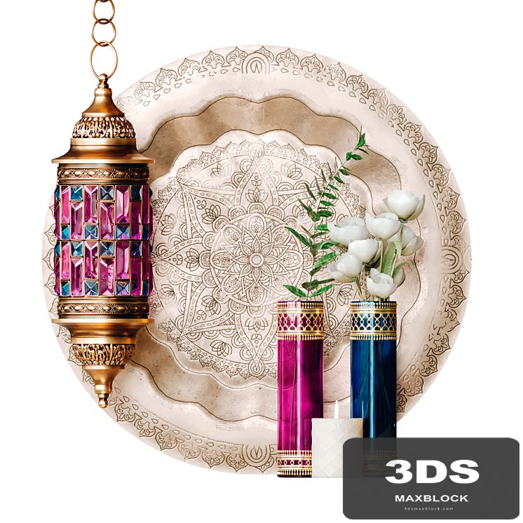 Decorative set in Moroccan style