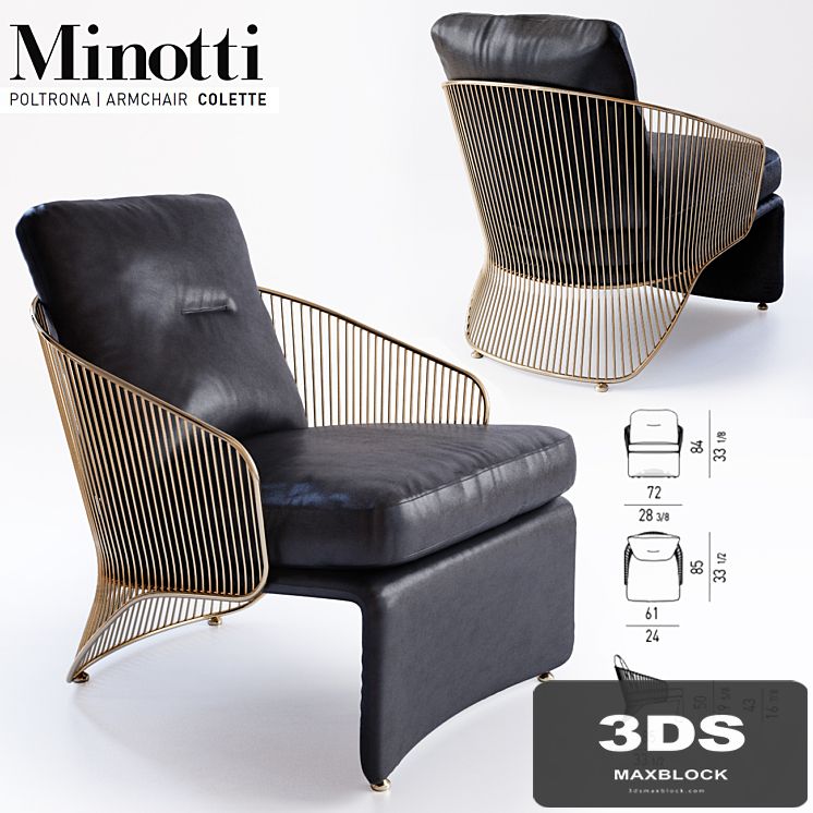 Colette Minotti poltrona armchair
