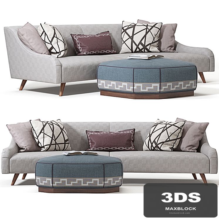 Jay Jeffers Custom Curved Sofa