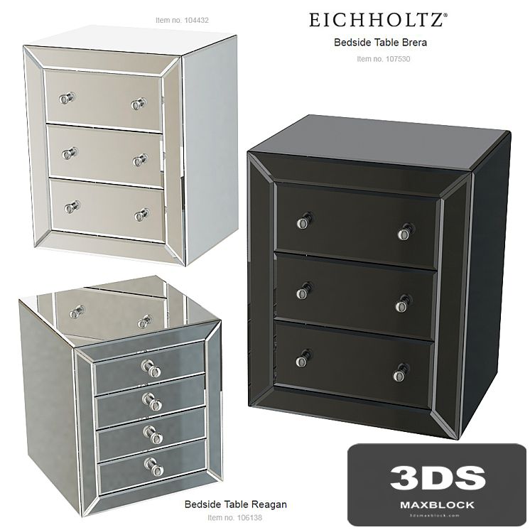 EICHHOLTZ Bedside Table Brera 107530 104432 Reagan 106138