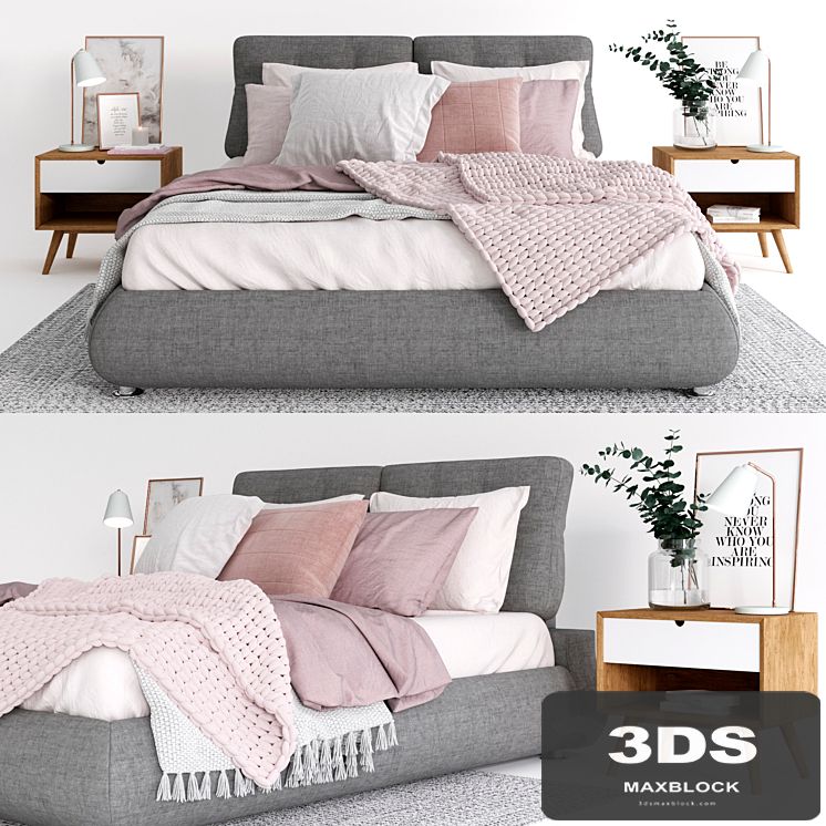 Scandinavian bedroom set 01