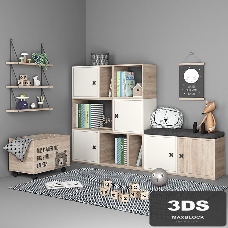 Set of furniture and decor for a children's room 6