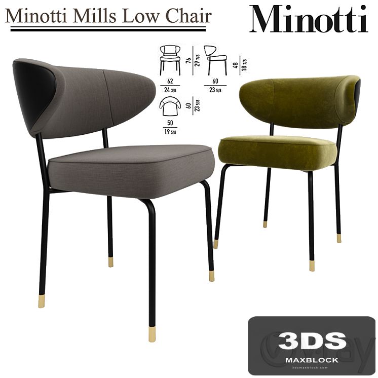 Minotti Mills Low Chair