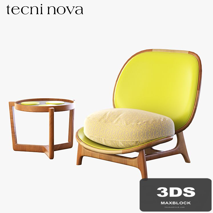 Armchair Outdoor yellow tecni nova