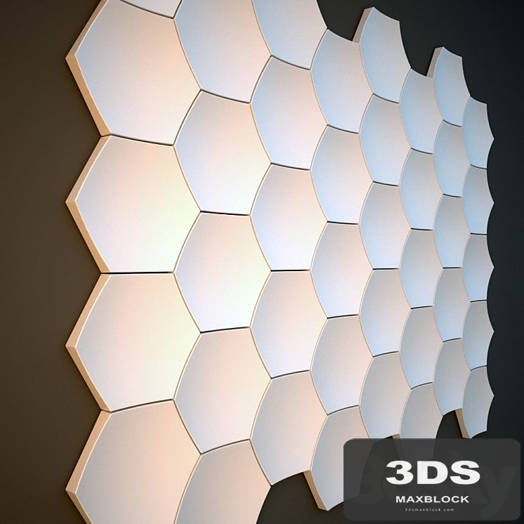 Gypsum 3D panel for walls