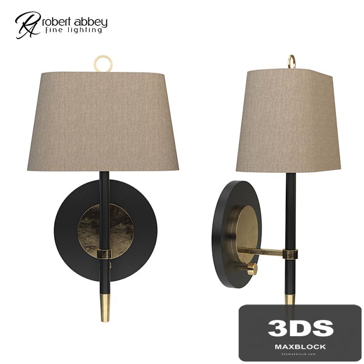 Jonathan Adler Ventana Brass Plug-In Wall Lamp