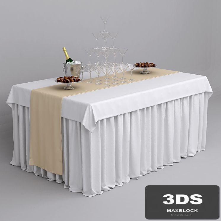 Buffet table