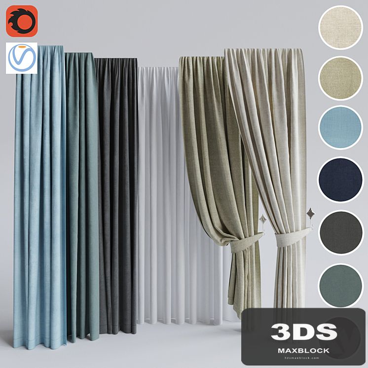 Set of curtains 2
