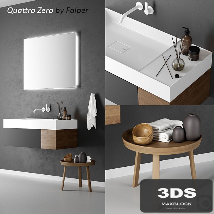 Washbasin Falper Quattro Zero