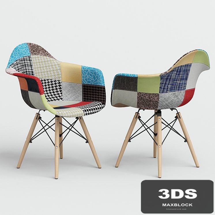 Chair Eames Style DAW Patchwork.