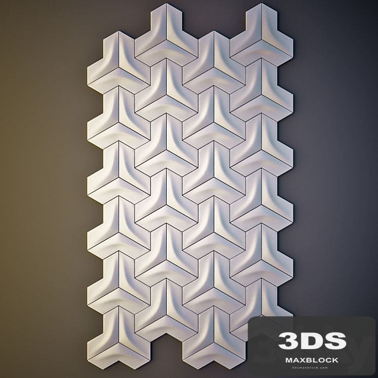 Gypsum wall panel 3D