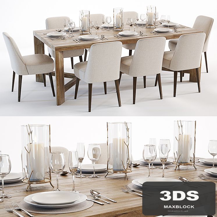 Curations Limited Gernoble & Torino table set