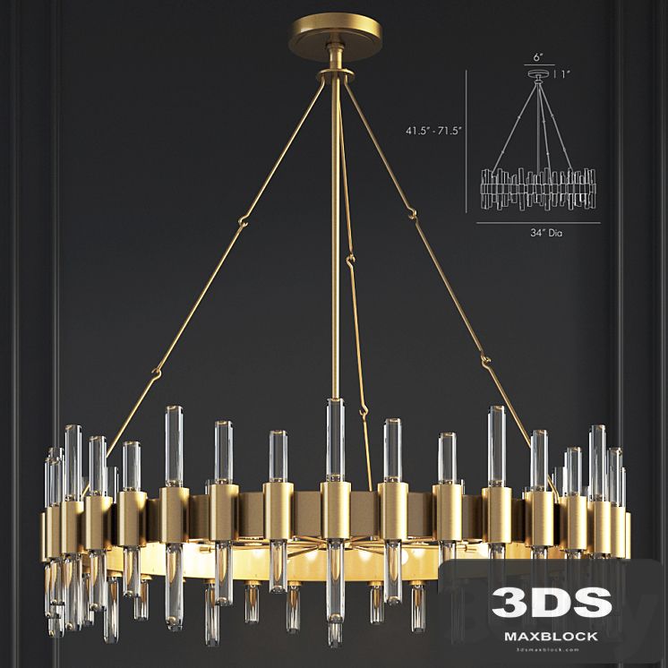Haskell Large Chandelier Arteriors Home