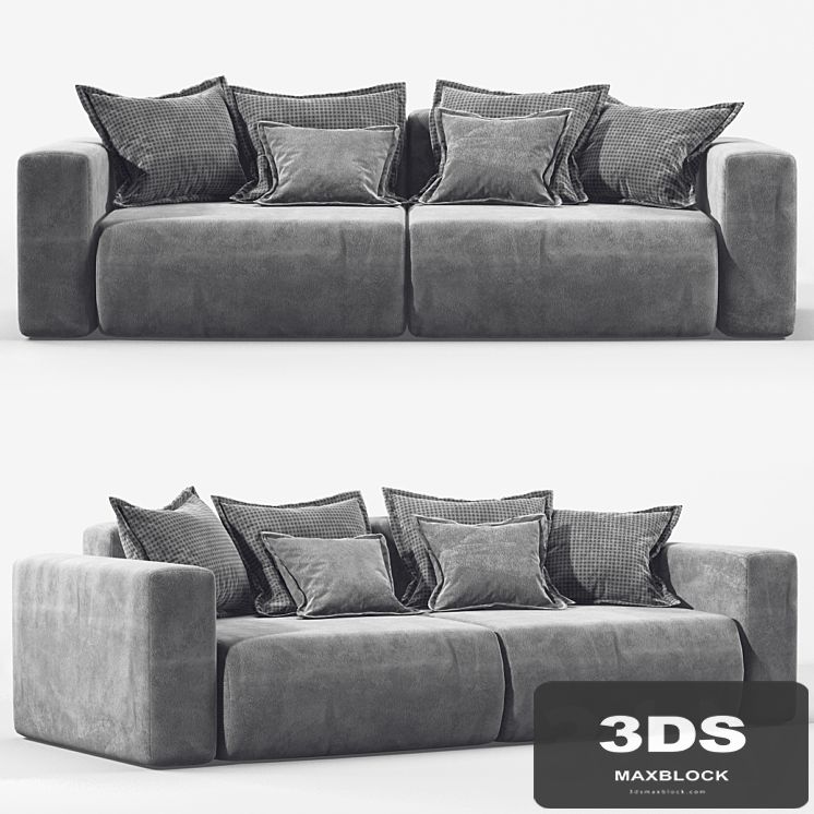 Sofa Moon007 Low poly