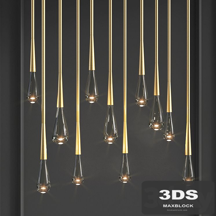 Teardrop 2.0 Chandelier The Pour par Design Haus Liberty