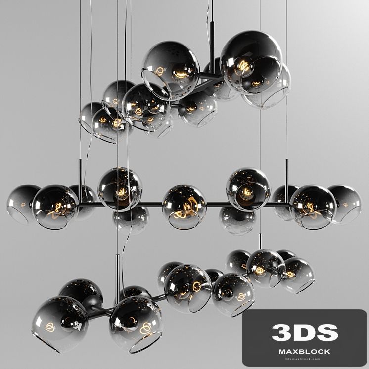 Chandelier west elm Staggered Glass Chandelier - 12-Light