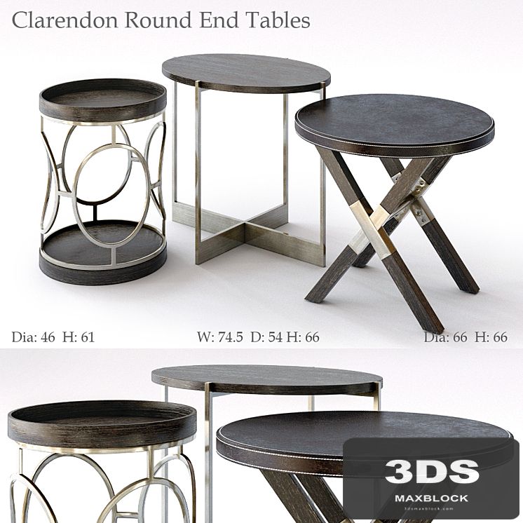 Bernhardt Clarendon Round End Tables