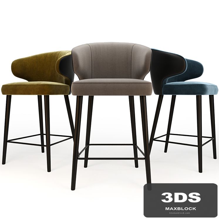 Minotti Aston Little Counter Stool