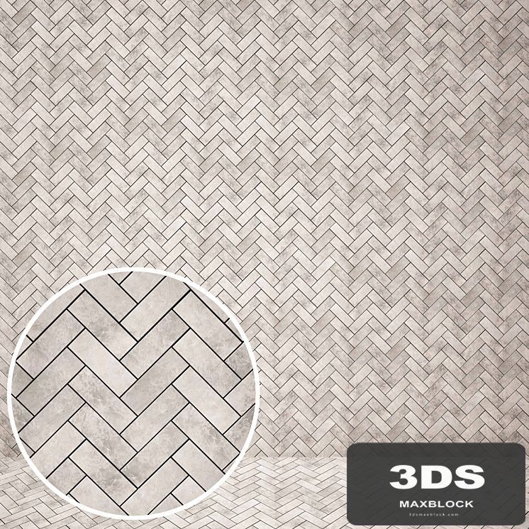 IRIS Cube Mosaic Chevron white