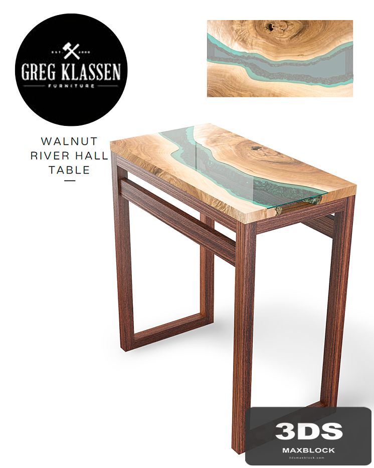 _Greg Klassen_Walnut River Hall Table_