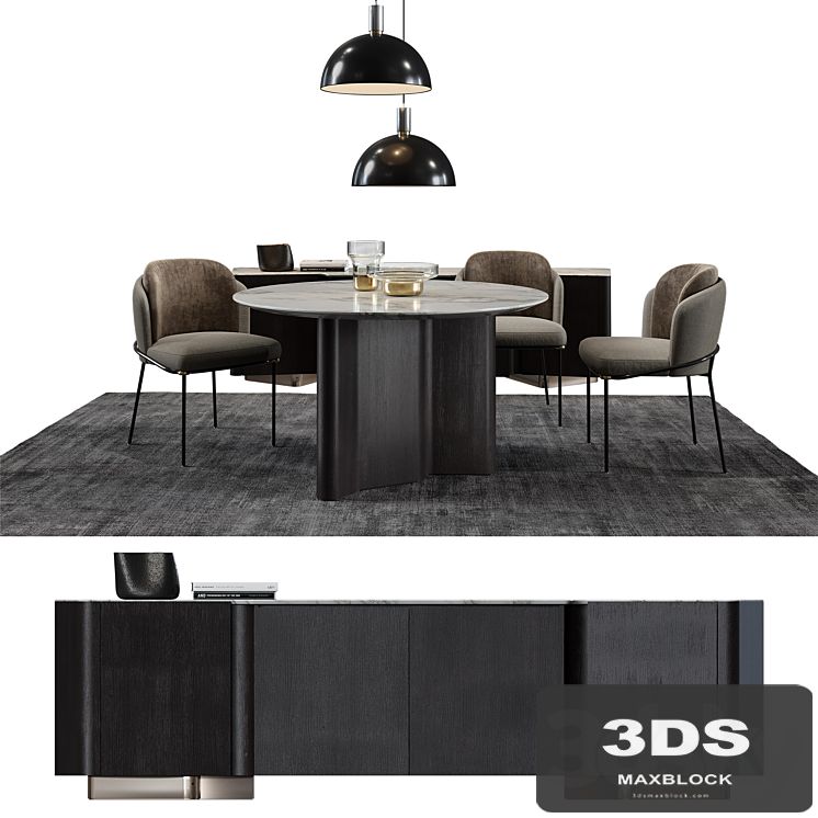 Minotti Set / Fil Noir