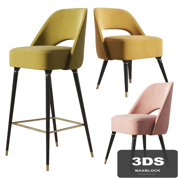 Collins Chair & Barstool Set EssentialHome