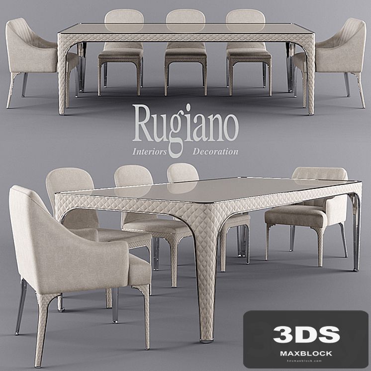 table rugiano Alexander, chair rugiano Viviane, chair rugiano Arianna