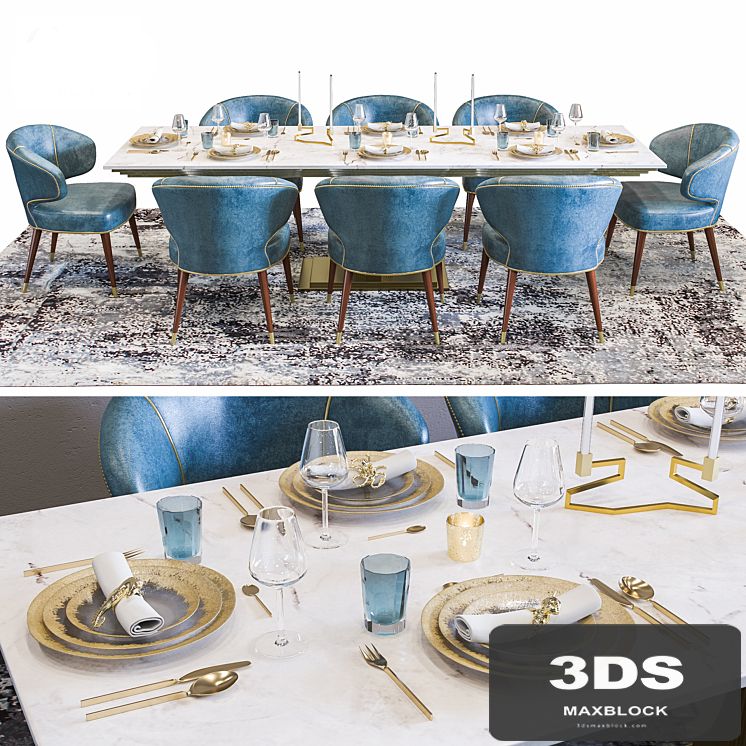 Luxury Ottiu Restaurant Table Set