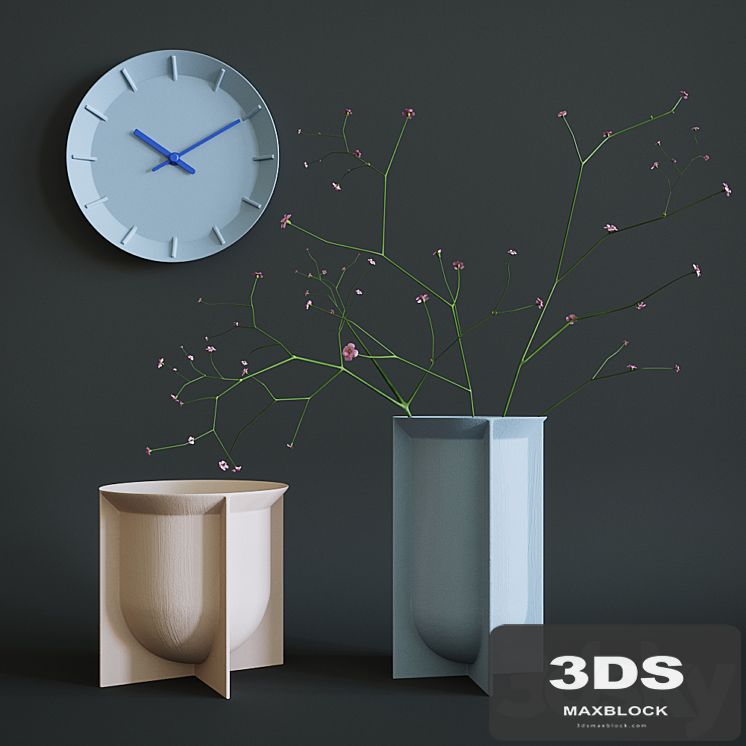 Rosenthal domo vase and wall clock