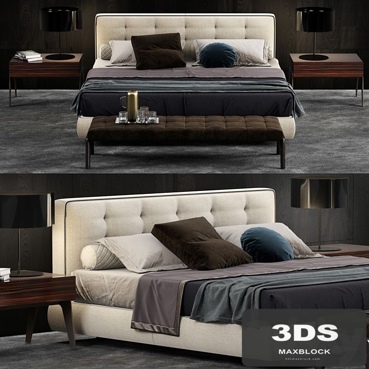 Minotti Bedford Cover Bed