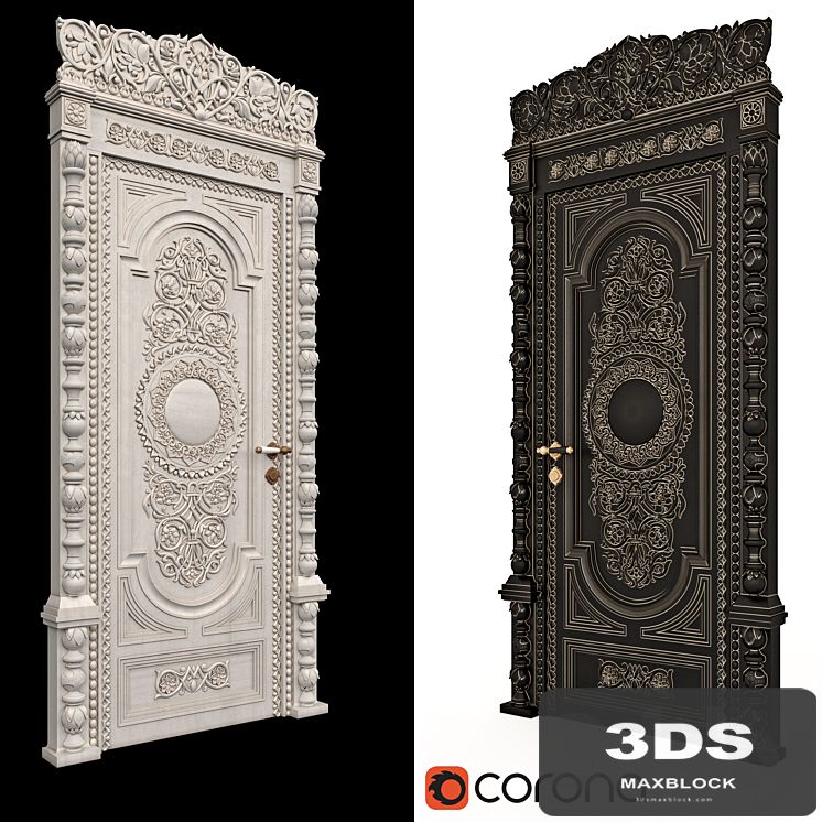 carved door