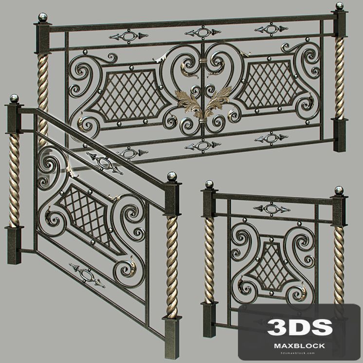 Fences forged, railing