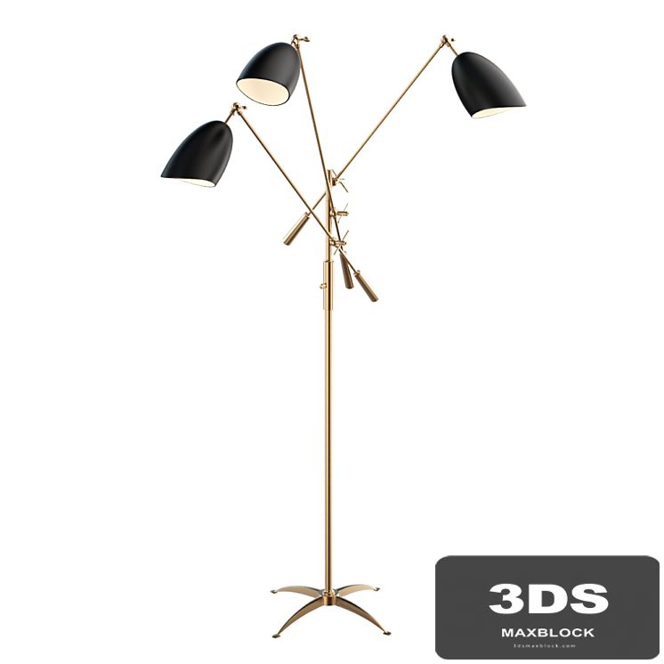 SOMMERARD TRIPLE ARM FLOOR LAMP