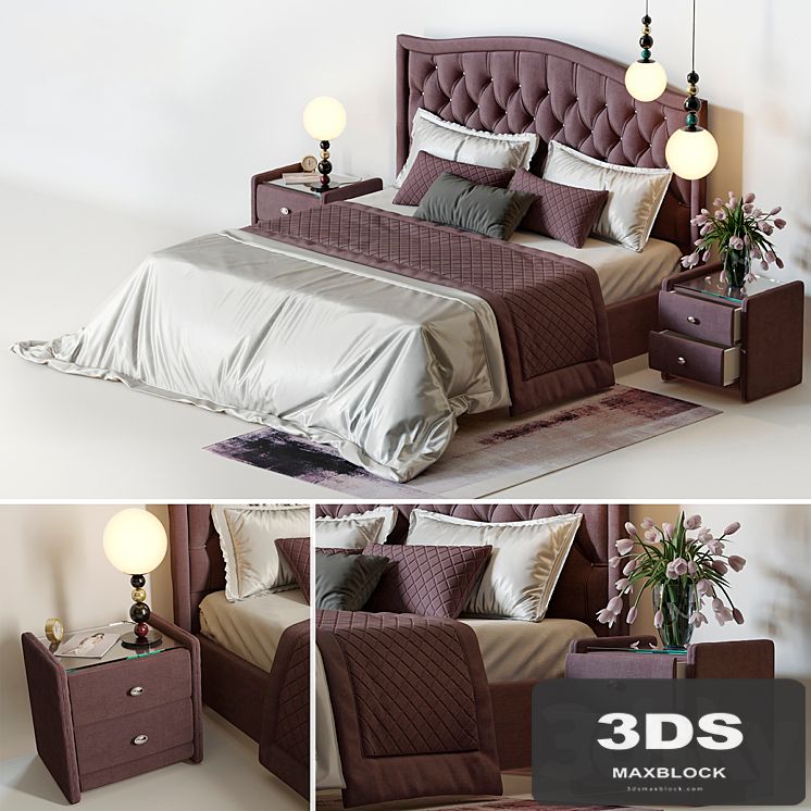 Bedroom Askona, fixtures from the designer Fredrik Mattson