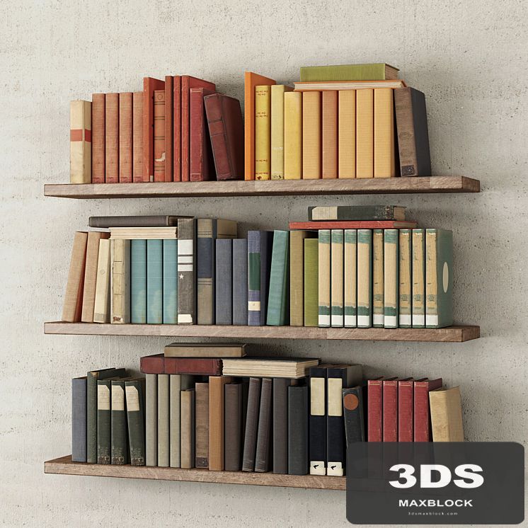 Books on the shelf