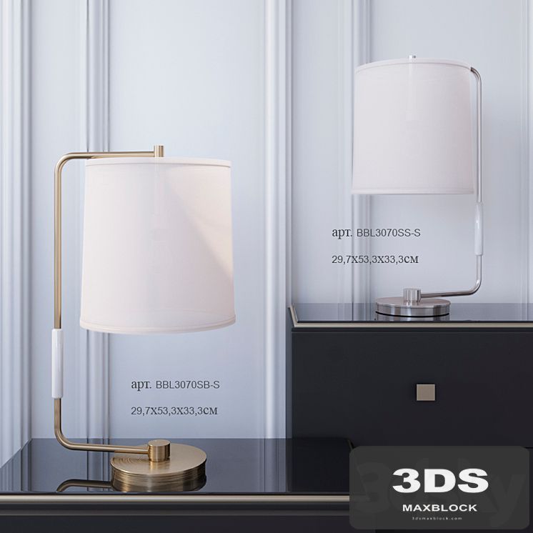 Visual Comfort table lamps: BBL3070SB-S, BBL3070SS-S