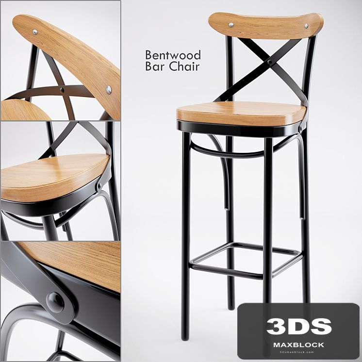 Dark Metal Bar Chair