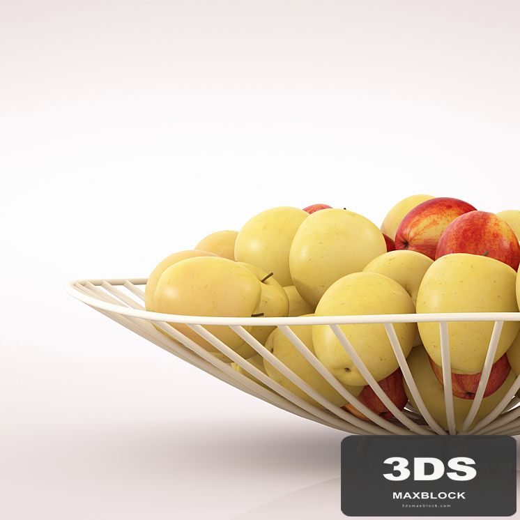 vase with apples