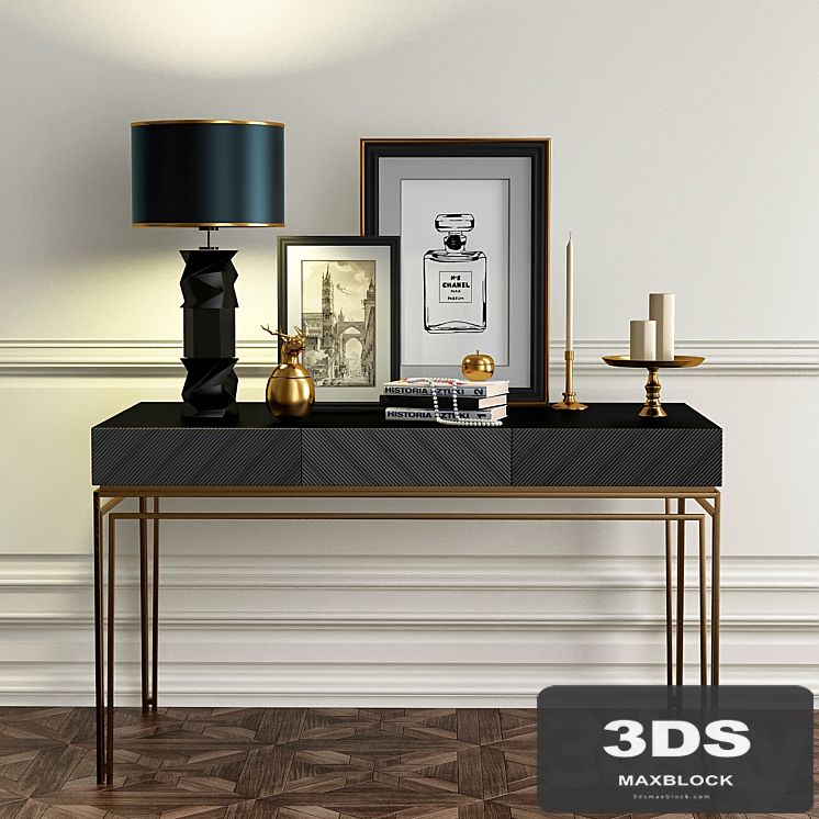 Chest of drawers with decorative set_2